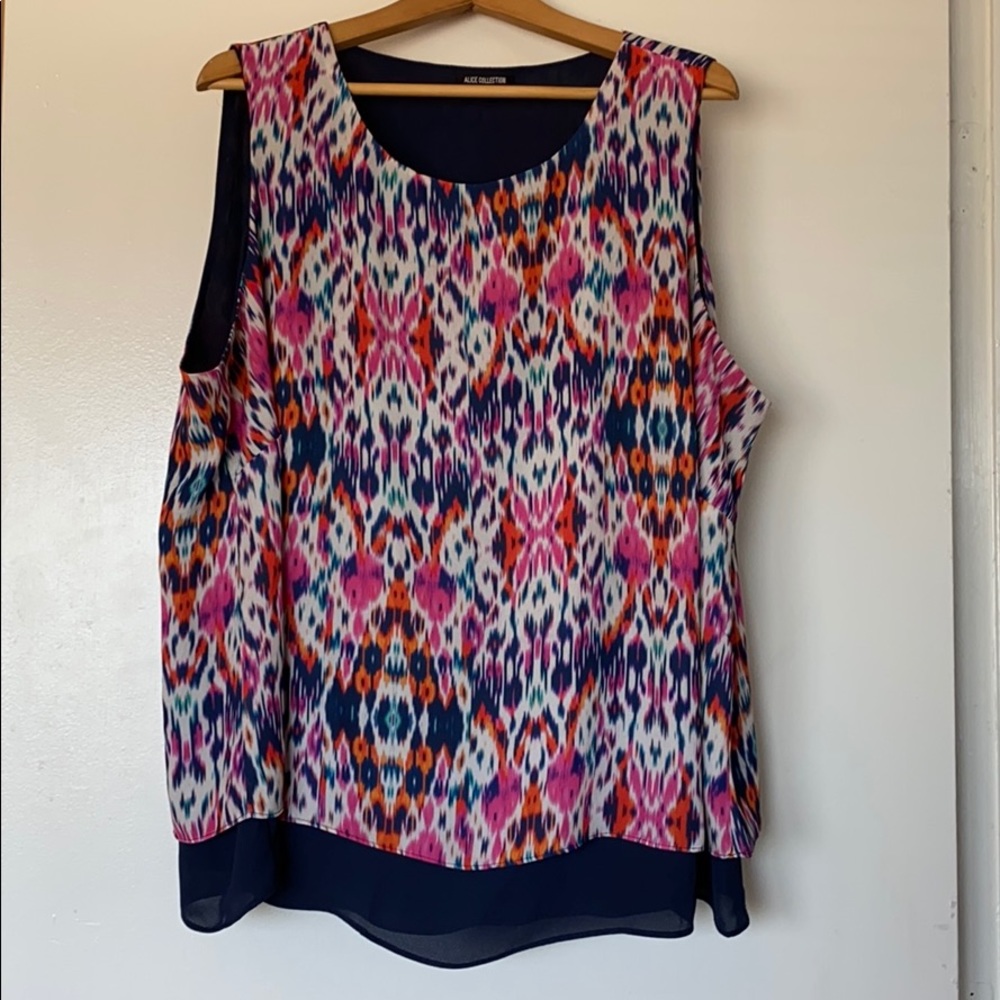 Colorful 2X double layer tank top Alice Collection